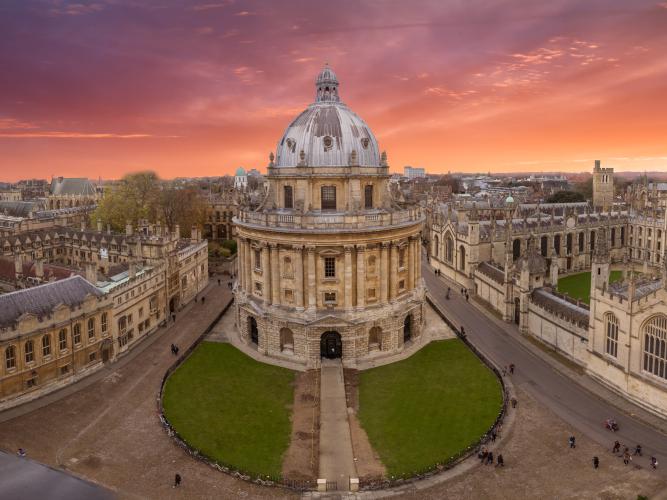 Radcliffe Camera at sunset